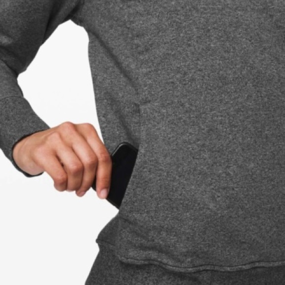 Lululemon Scuba Crew Heathered Speckled Black 6 - Picture 2 of 9